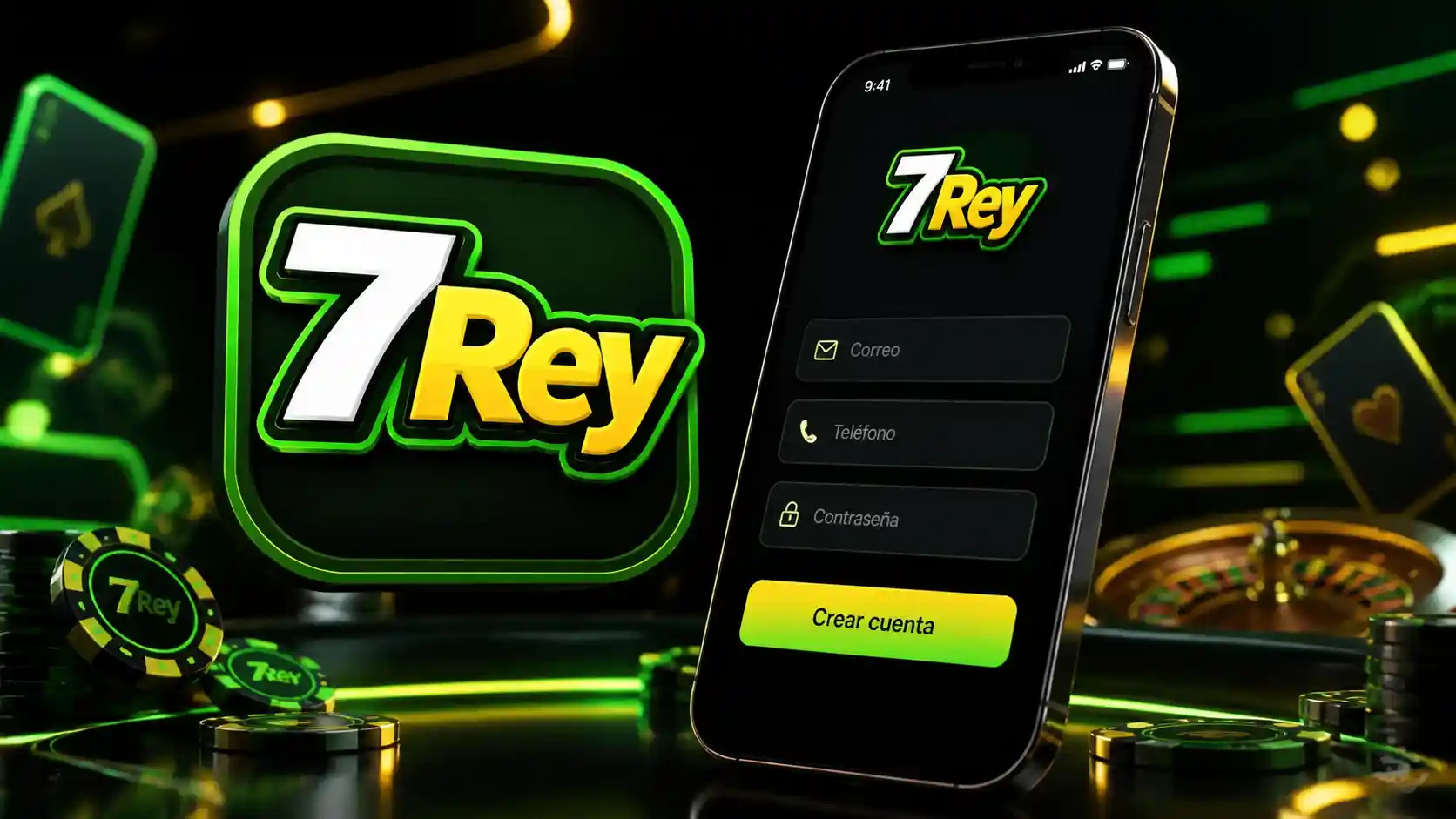 Registro de una cuenta de 7Rey desde un celular