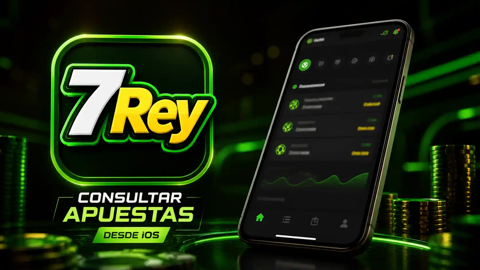 iPhone mostrando la cuenta móvil de 7Rey para consultar apuestas