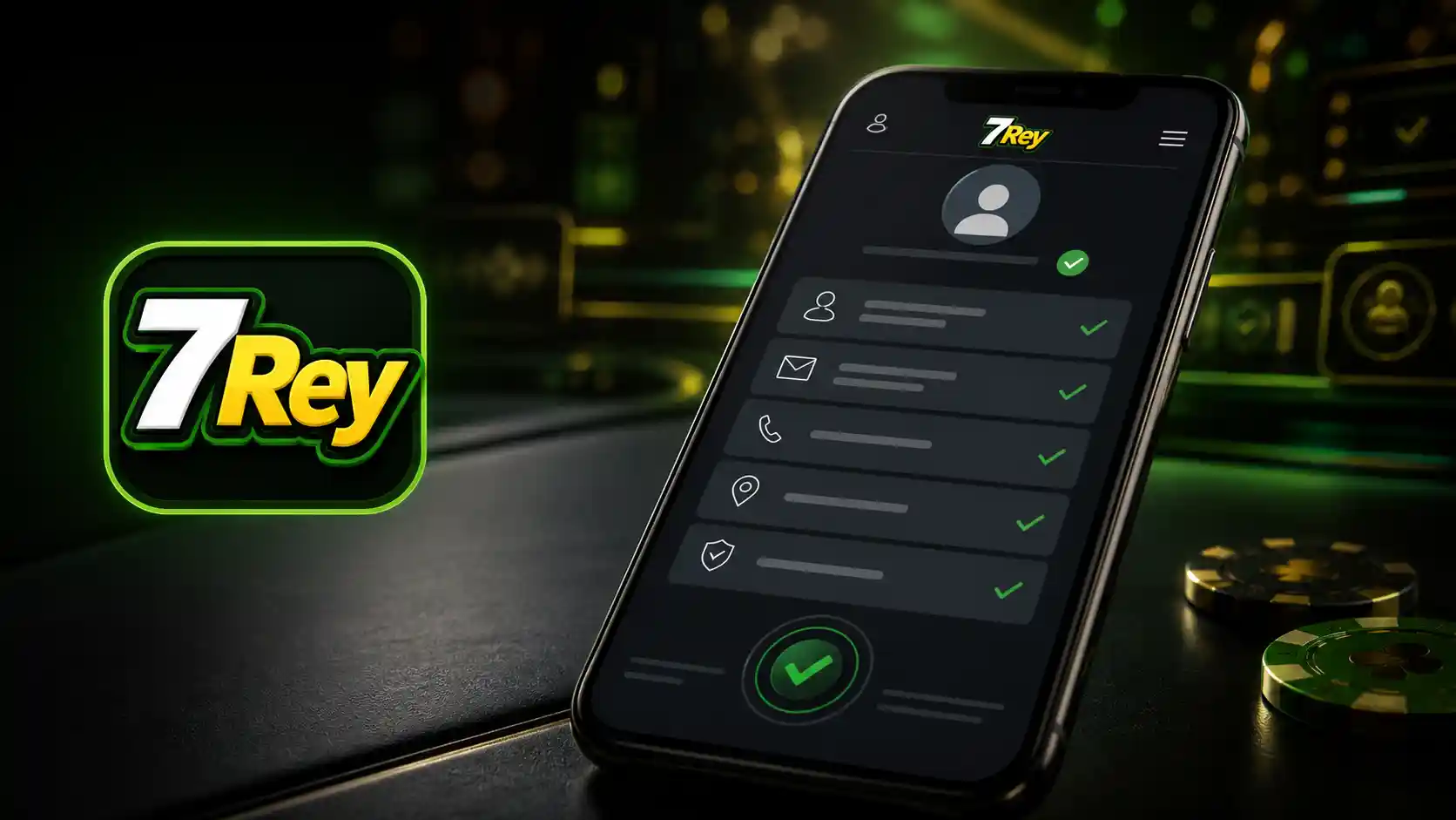 Revisión final de los datos actualizados en el perfil de 7Rey