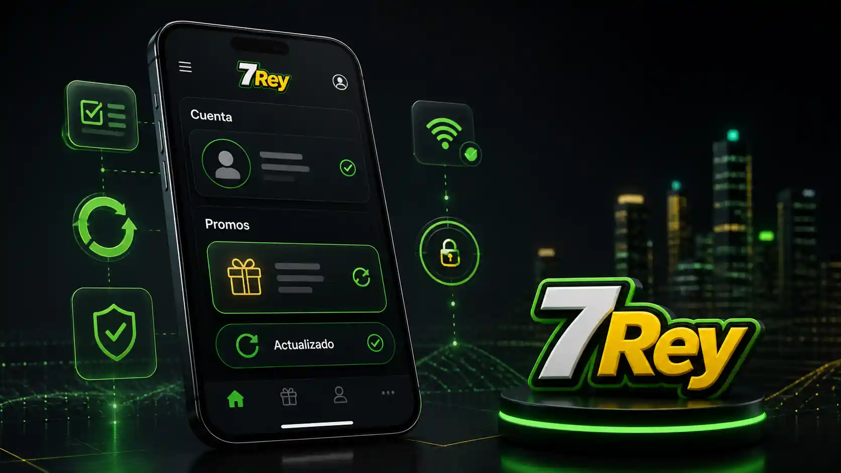 Consulta de promociones de 7Rey desde la app después de actualizar la sesión