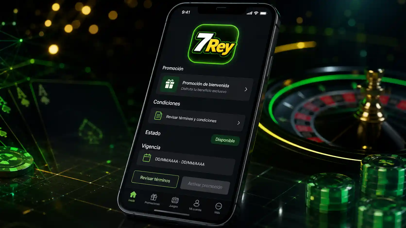 Detalle de una promoción de 7Rey consultada en el celular