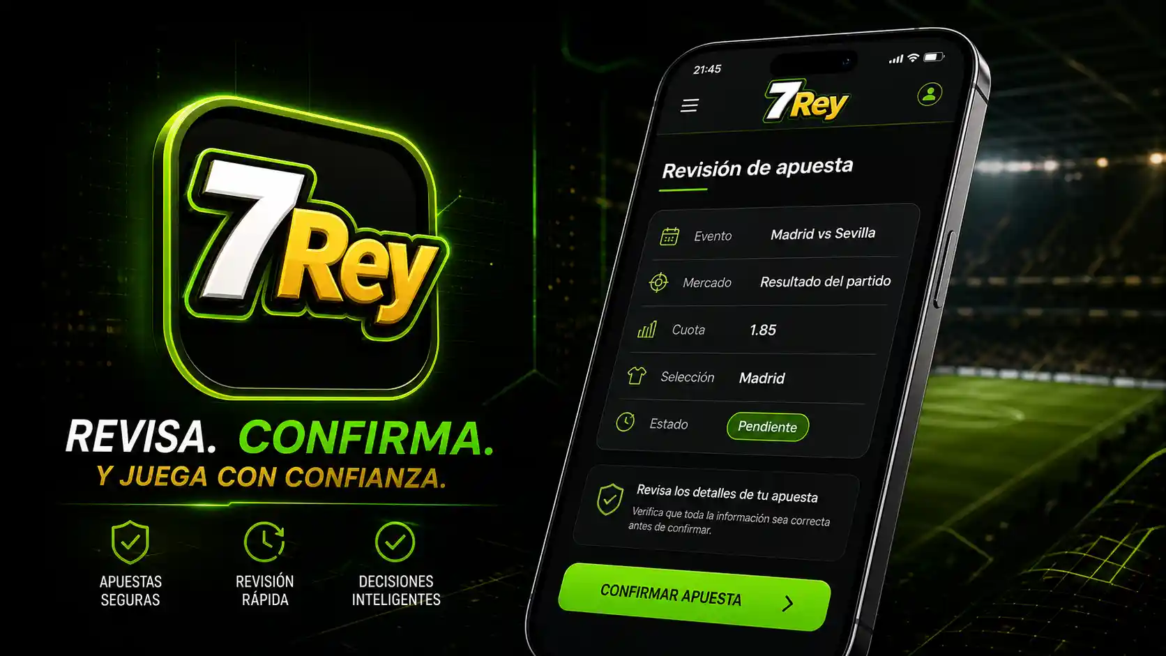 Boleto de selección de 7Rey con un momio deportivo