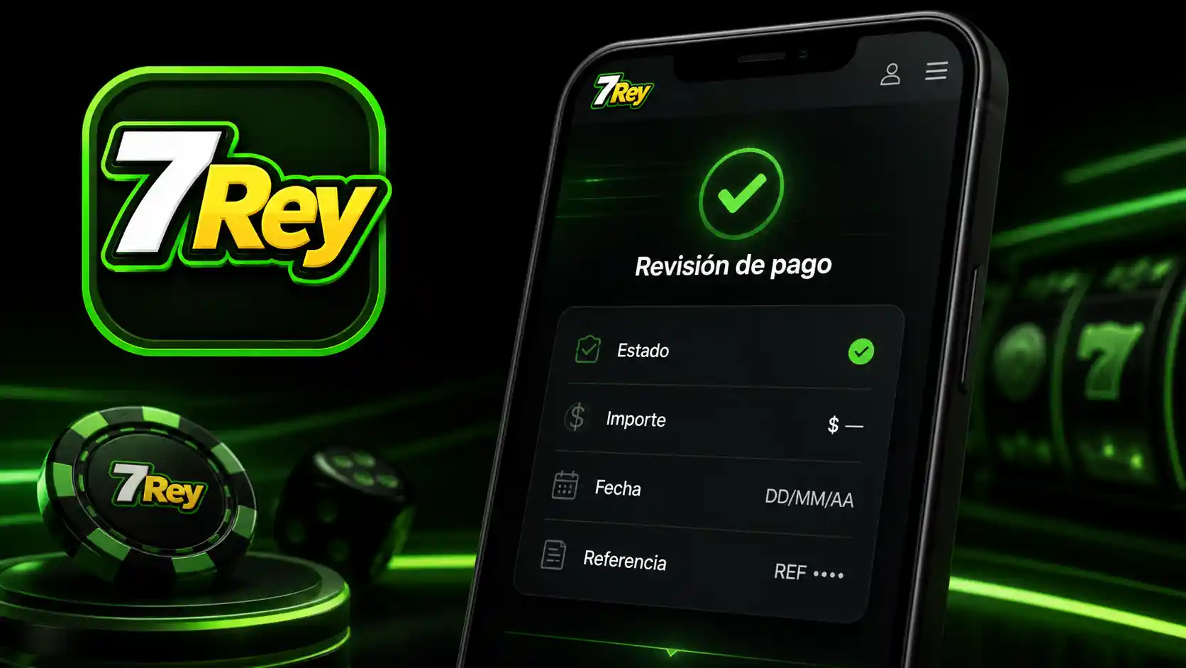 Revisión del estado de una transacción de 7Rey